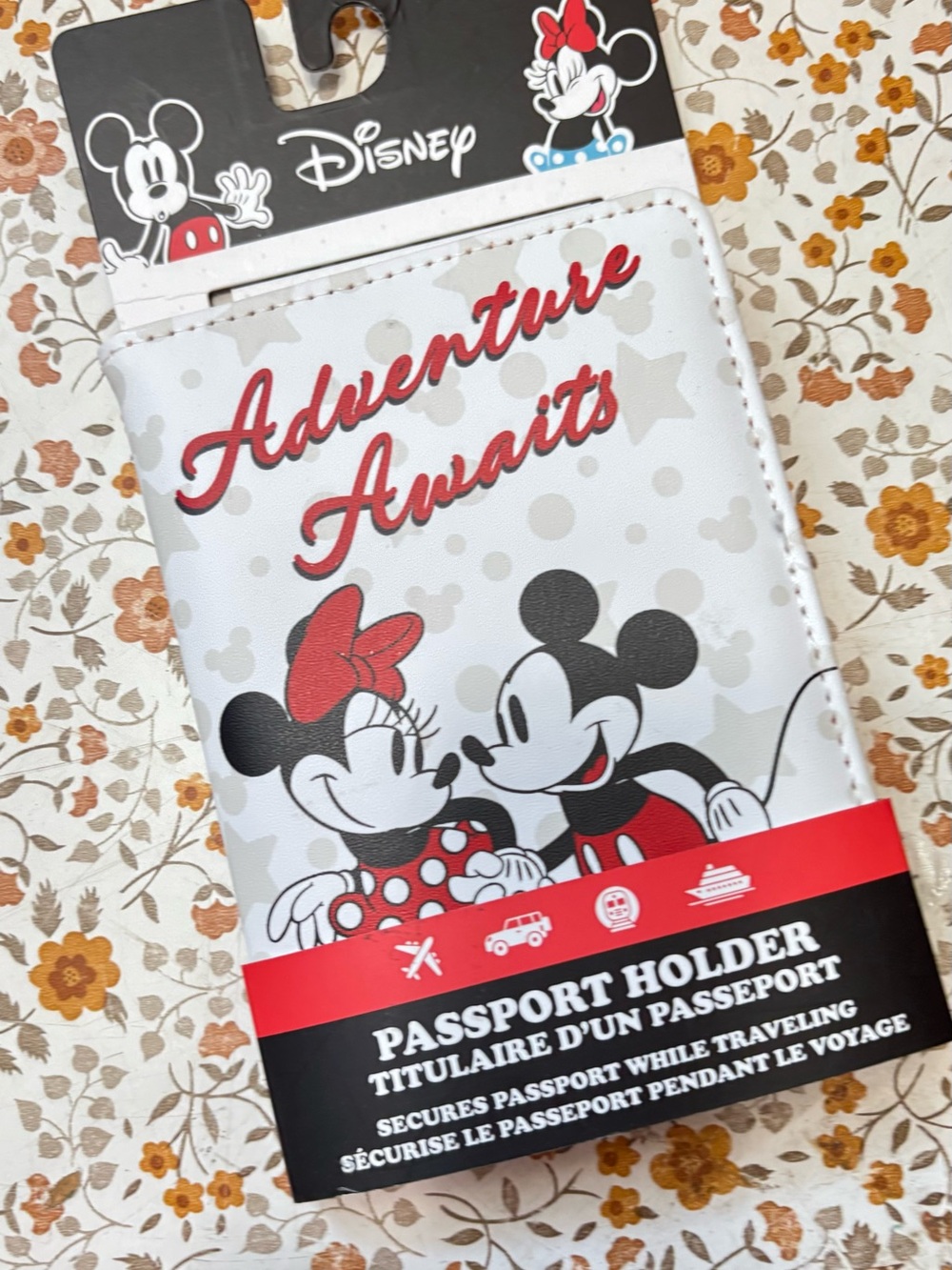 New. Micky Mouse passport holder.